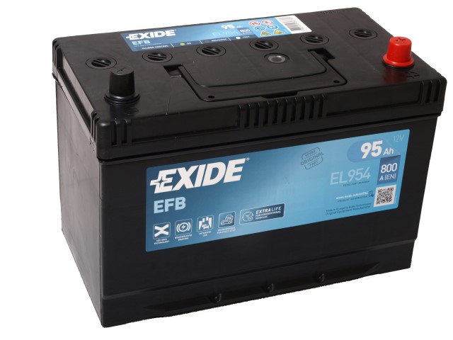 Akumulators EXIDE EFB EL954 12V 95Ah 800A( EN) 306x 173x 222 0/1